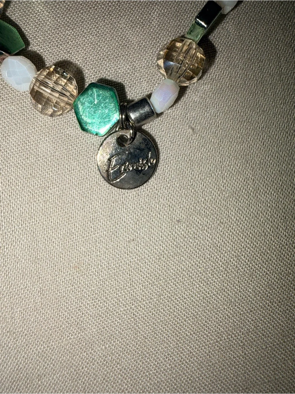 Vintage-Inspired Green & Silver Beaded Erimish Bracelet Set